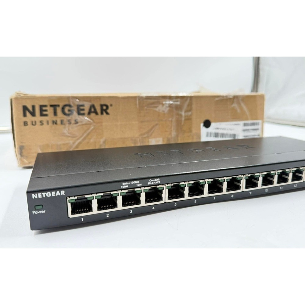 Netgear 16-Port‎ Gigabit Ethernet Switch GS316 Unmanaged No AC Cord